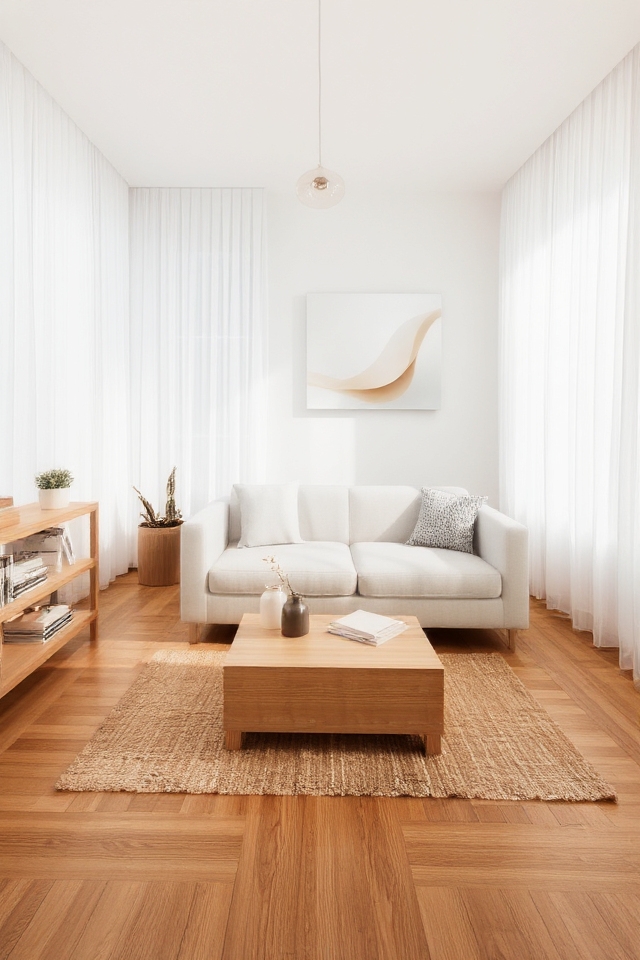 simple functional serene decor