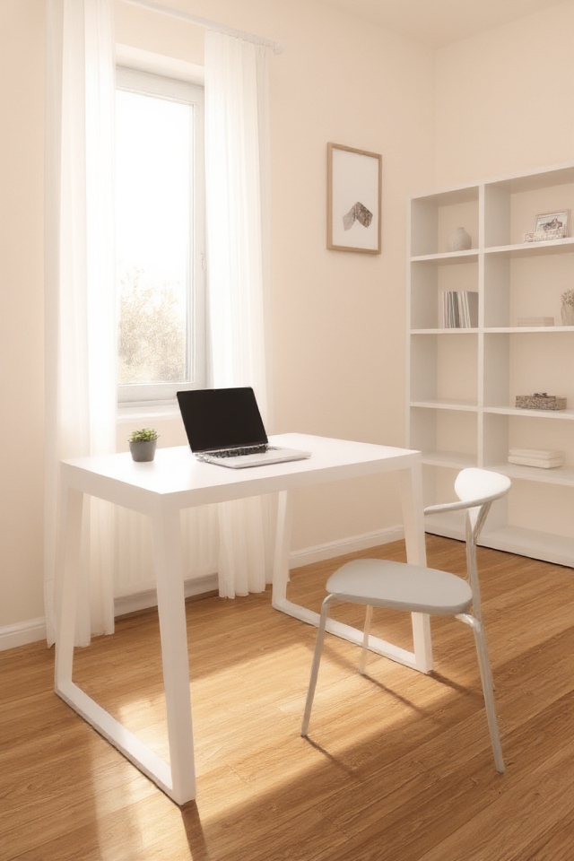 sleek clutter free work environment