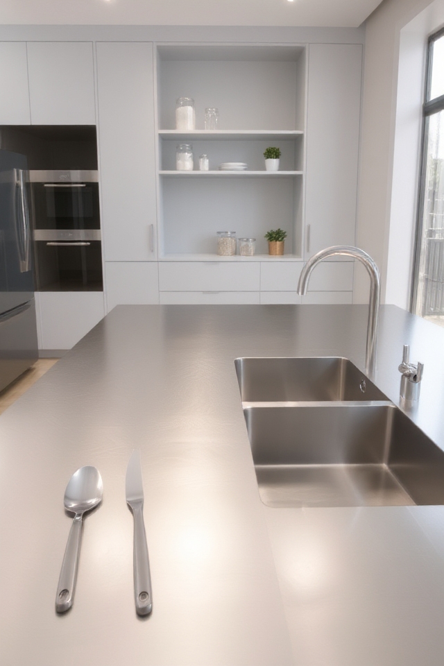 sleek durable kitchen surfaces