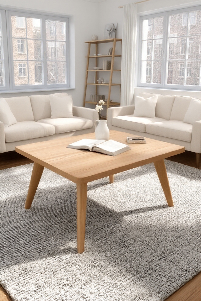 sleek functional scandinavian table