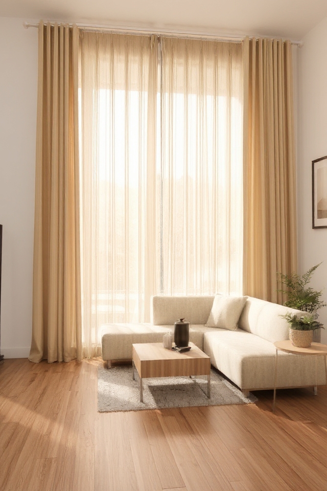 sleek minimalist curtain designs
