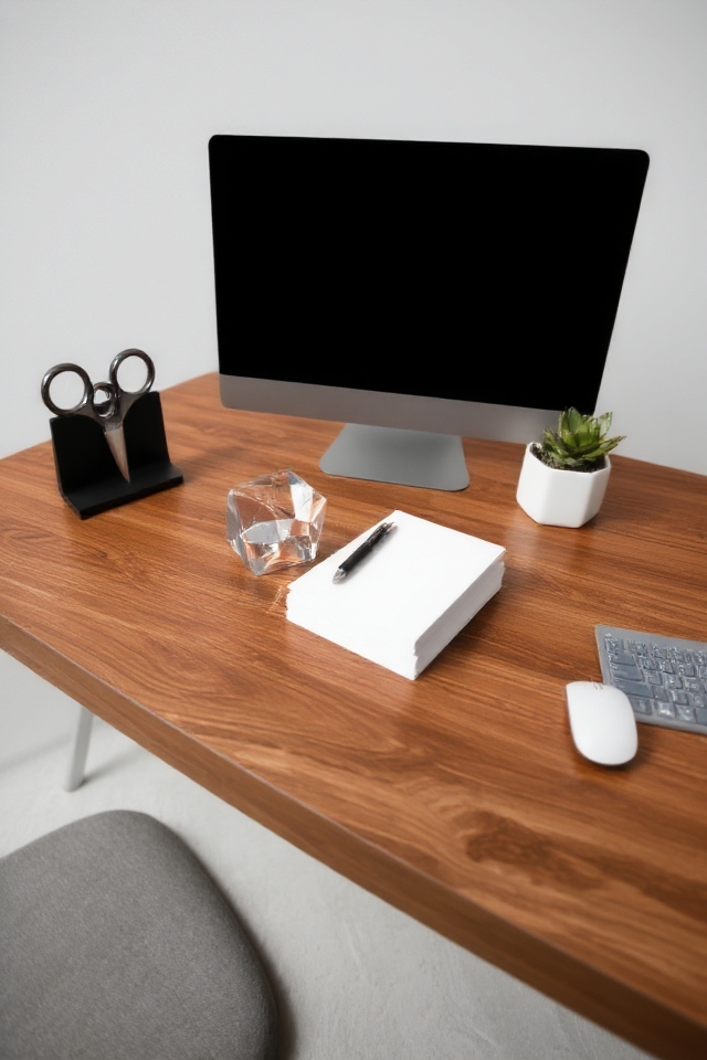 sleek minimalist desk accessories