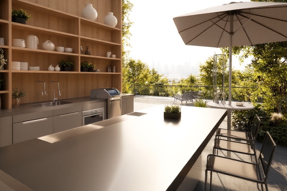 sleek stainless steel elegance