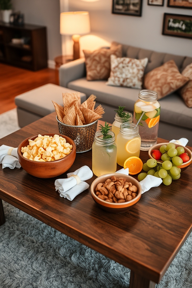 snack and refreshment station