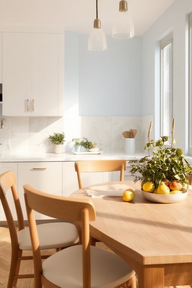 soft inviting kitchen colors