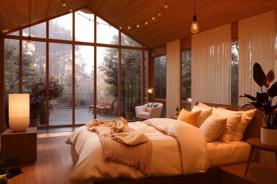 soft lighting enhances ambiance