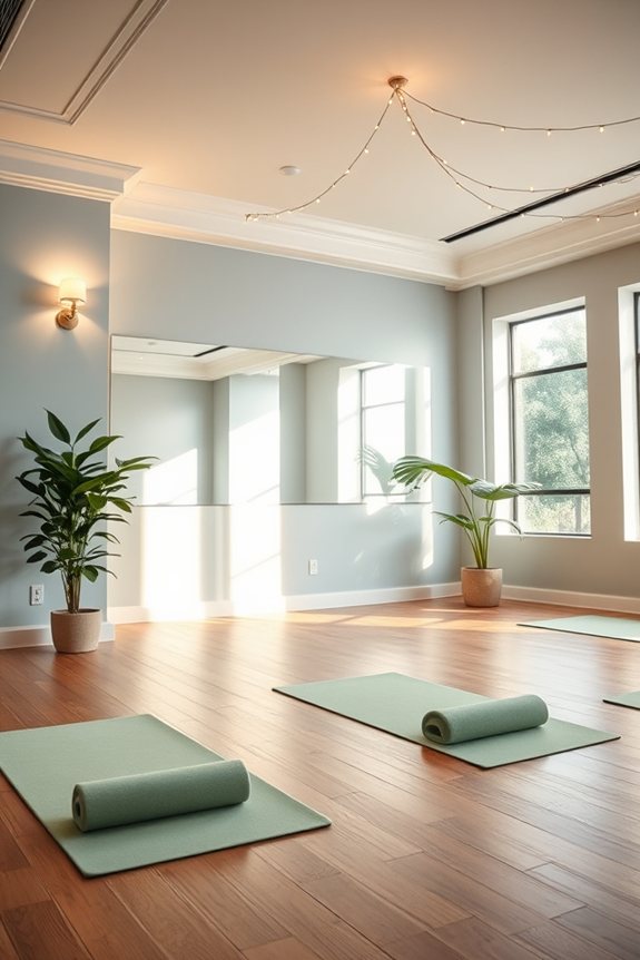 soothing ambient gym lighting