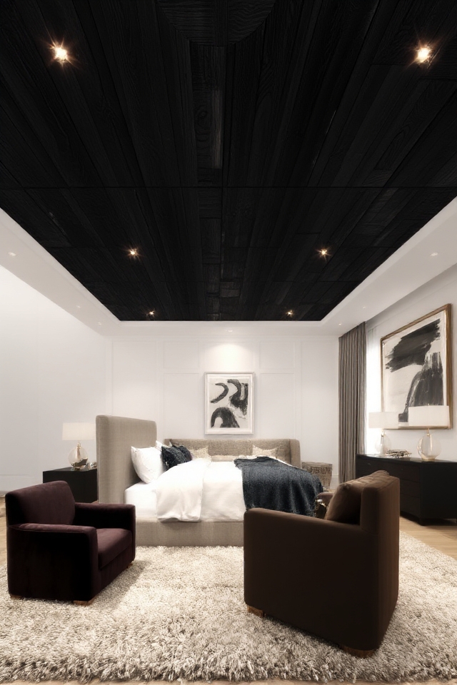 sophisticated black ceiling ideas