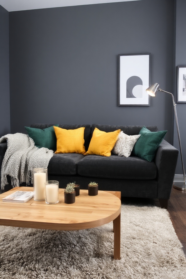 sophisticated cozy living room