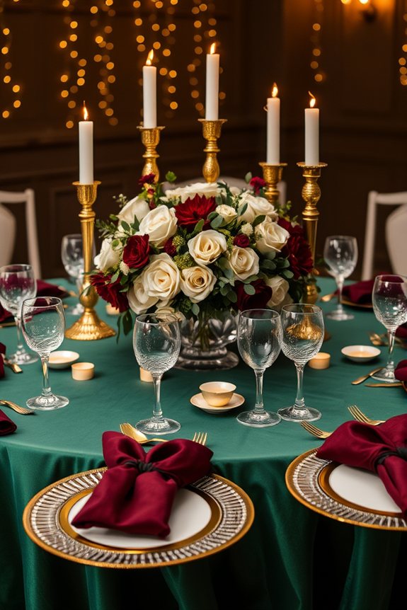 sophisticated elegant table settings