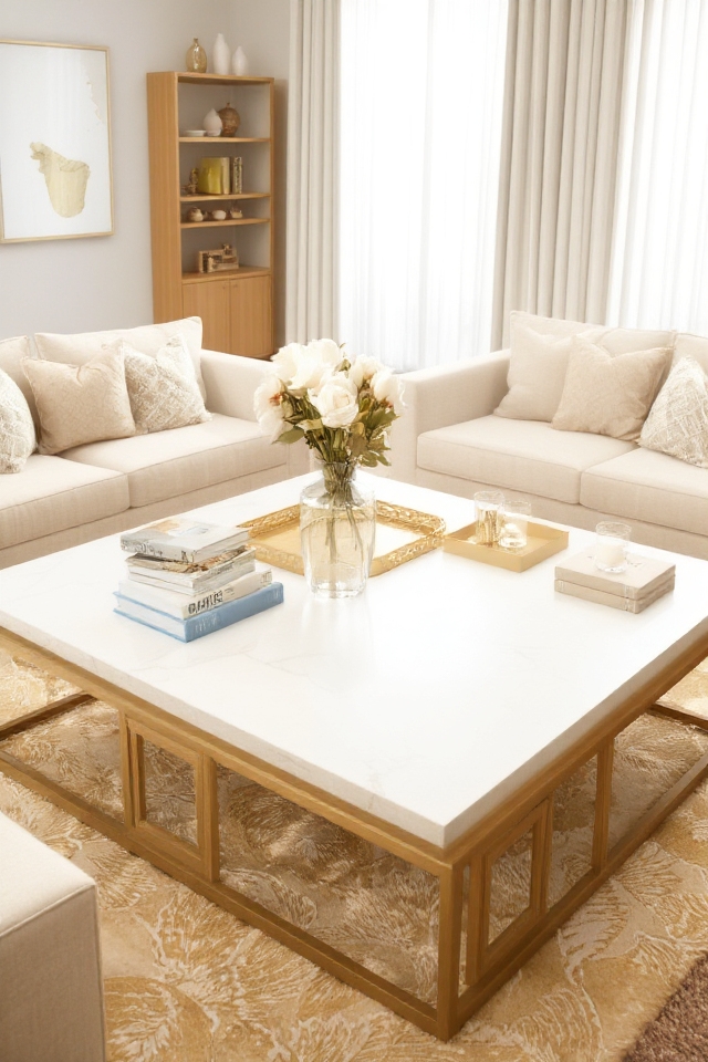 sophisticated gold and white elegance