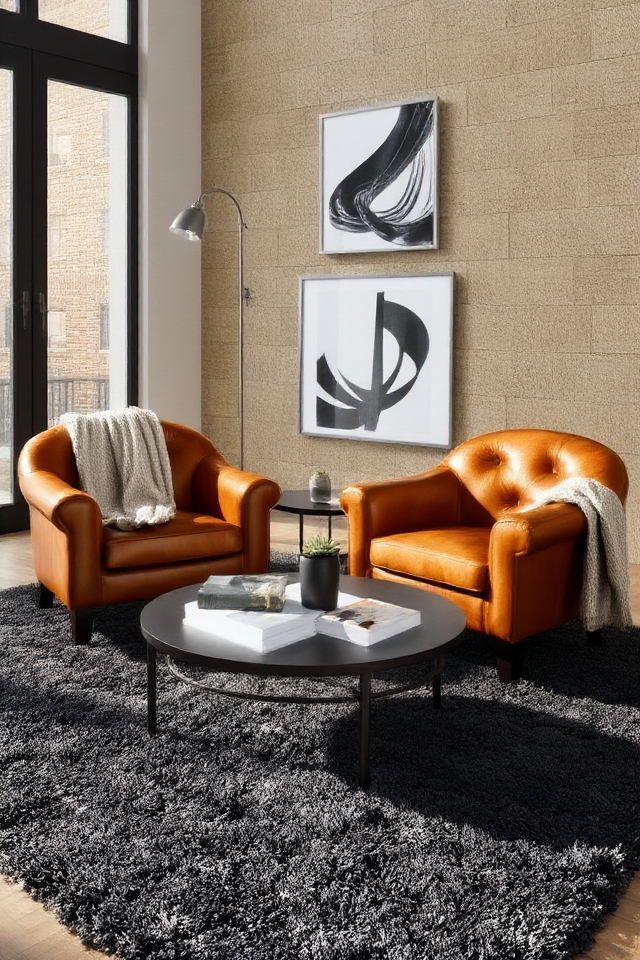 sophisticated versatile leather seating