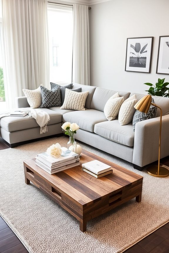sophisticated warm gray layering