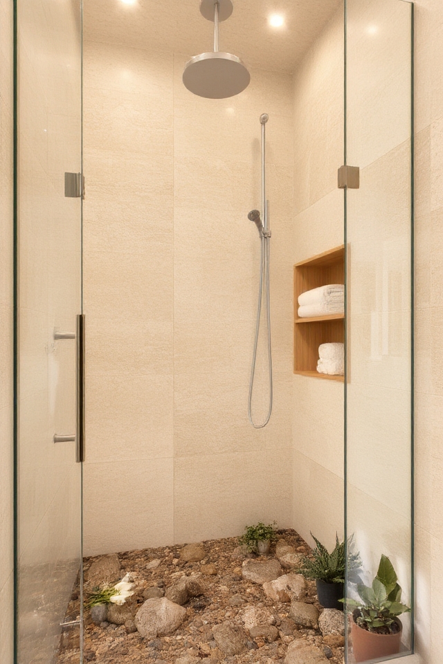 spa like shower retreat elements
