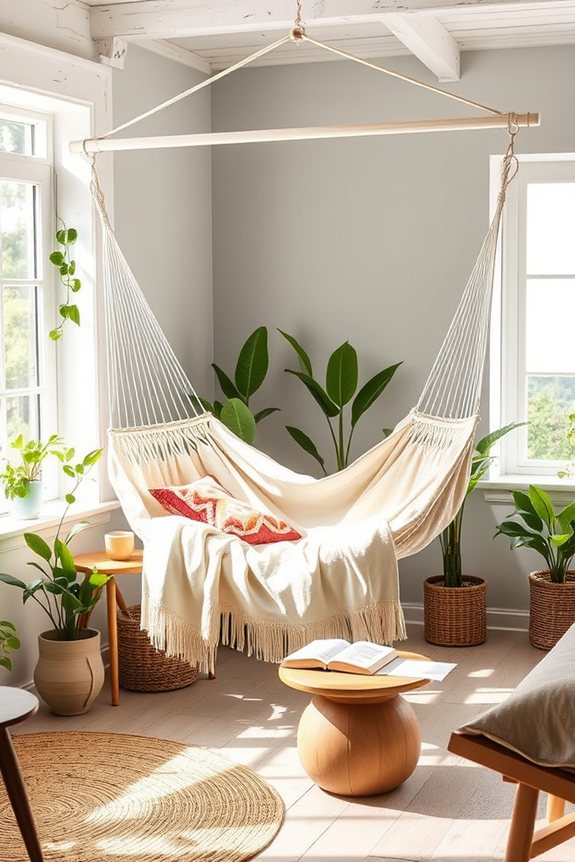 space efficient wall mounted hammocks