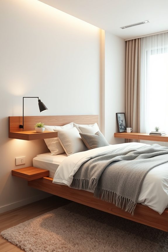 space saving modern nightstands