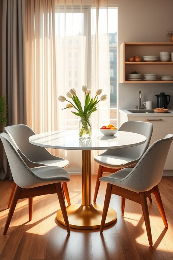 space saving stylish dining solution