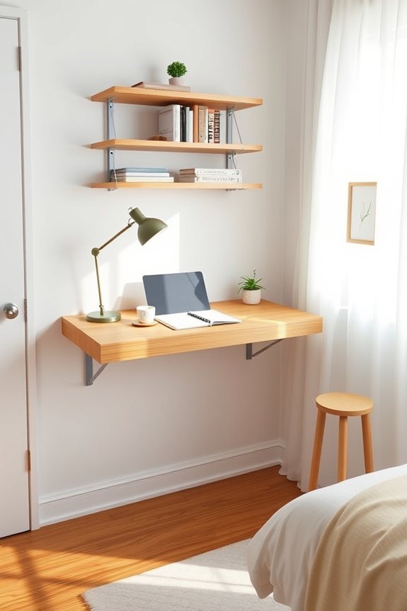 space saving wall mounted desks
