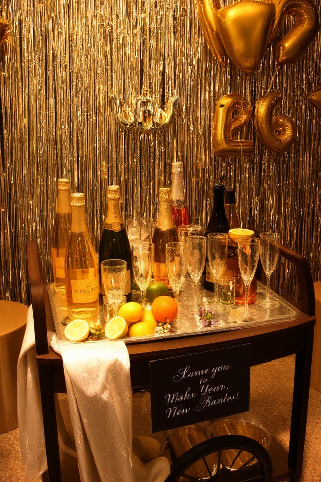 sparkling beverage station setup