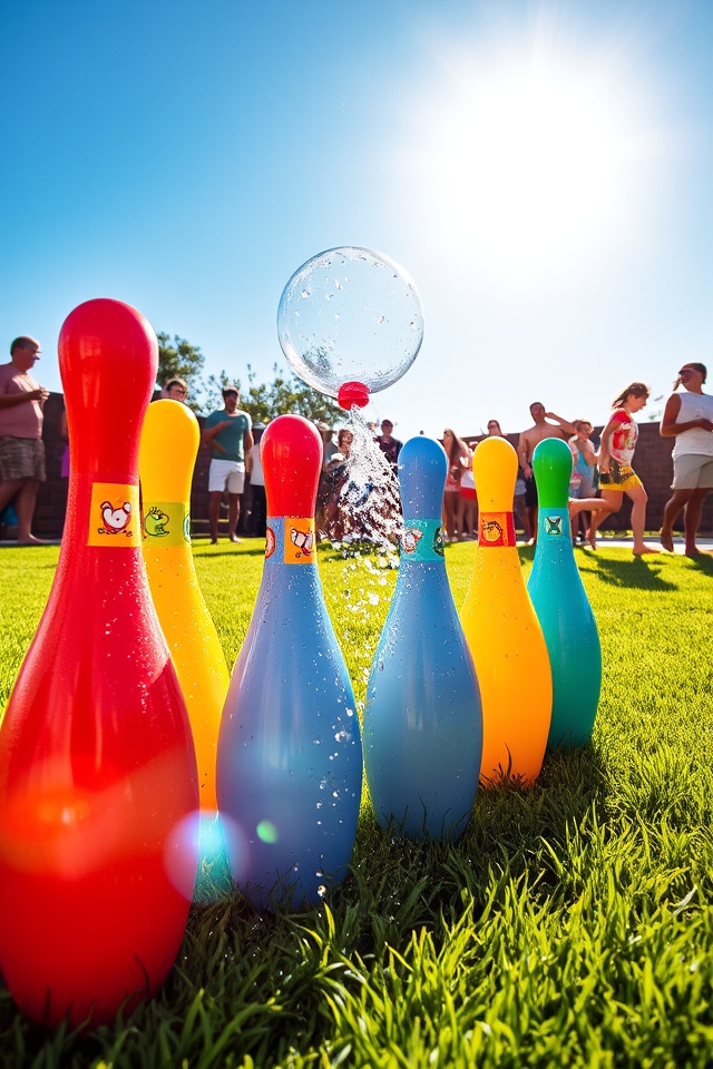 splashy outdoor bowling fun