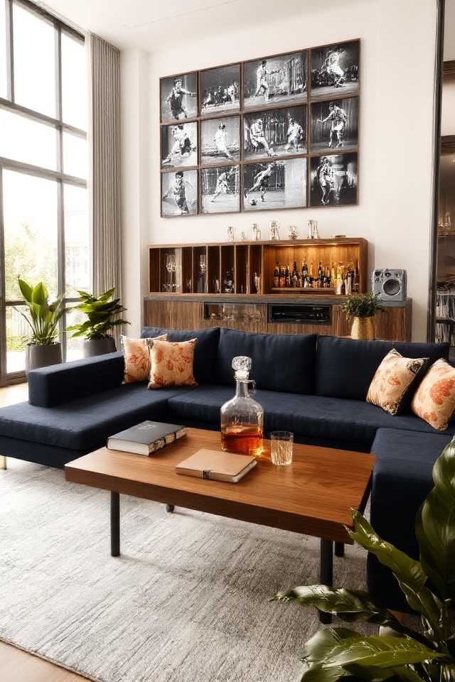 sporty masculine athletic decor