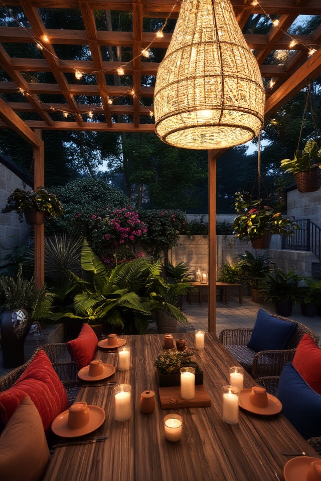 statement lighting for outdoors