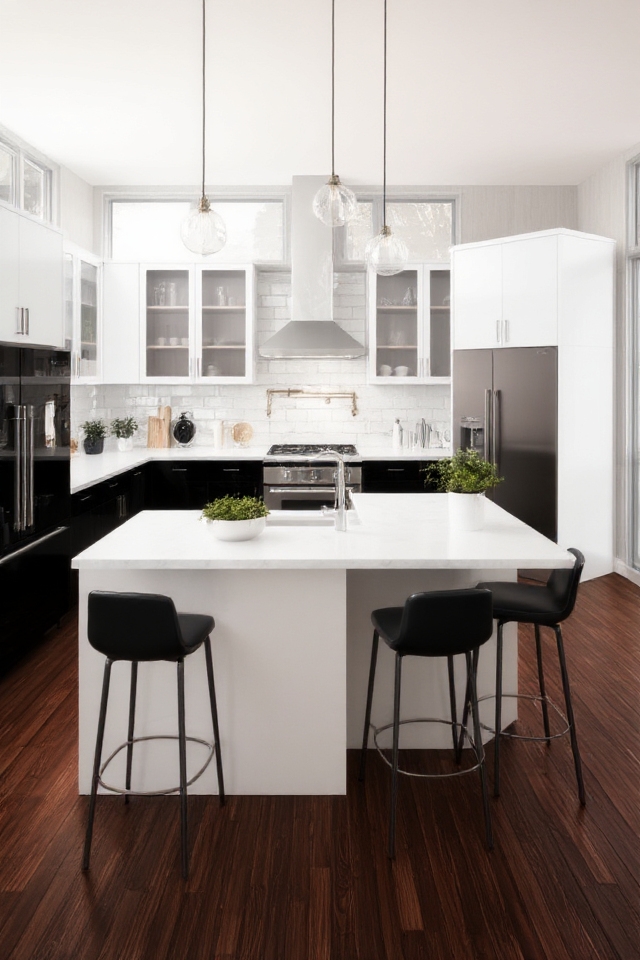 striking modern kitchen aesthetics