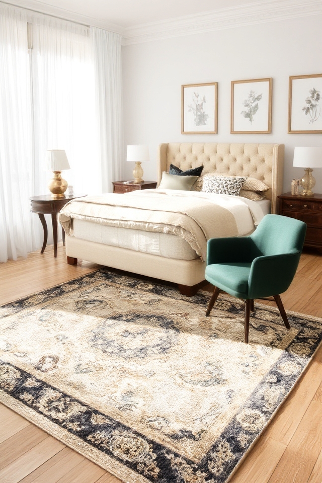 stylish accent rugs enhance ambiance