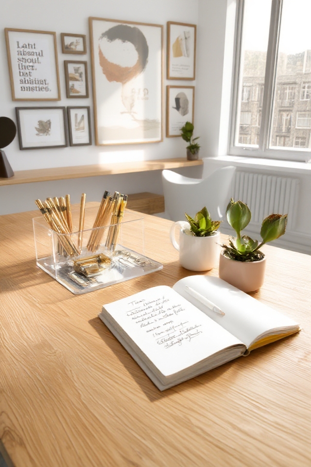 stylish and functional desk accessories