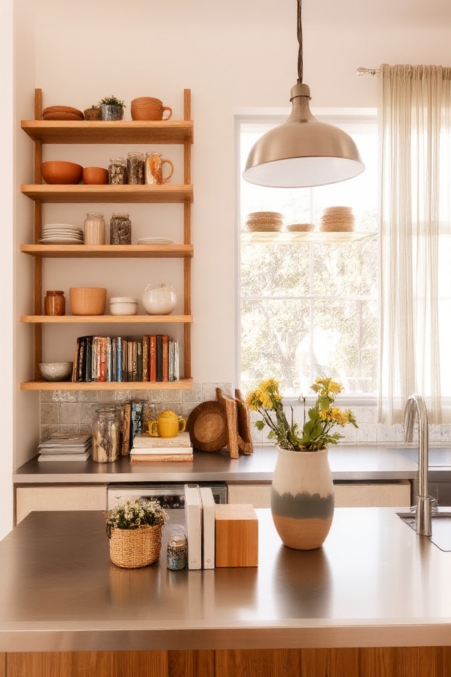 stylish and functional shelving