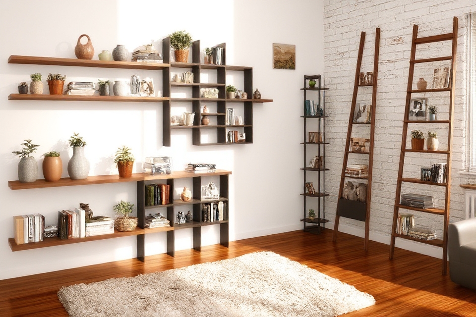 stylish and functional shelving