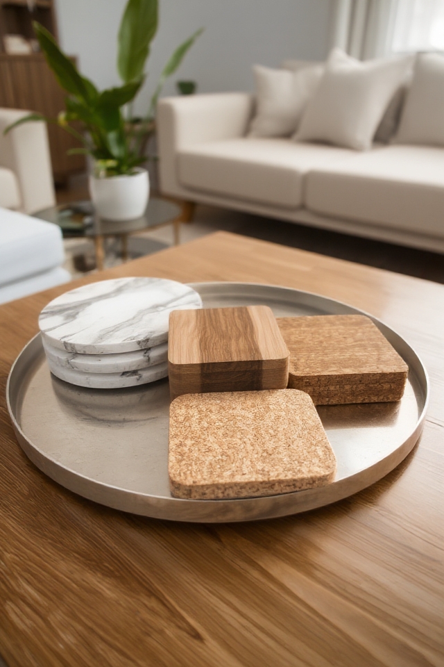 stylish and personalized coasters
