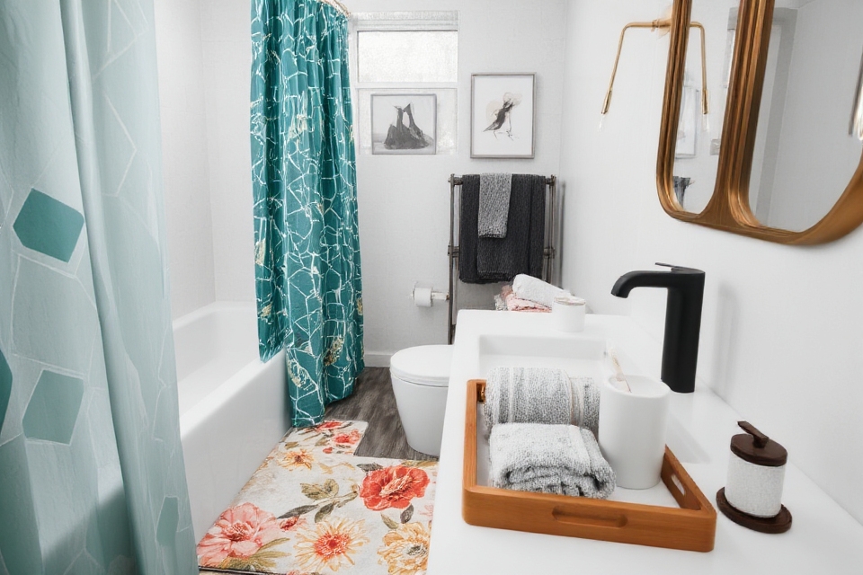 stylish bathroom accessory combinations