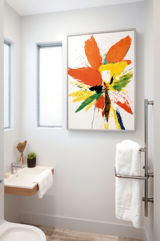 stylish bathroom artistic decor