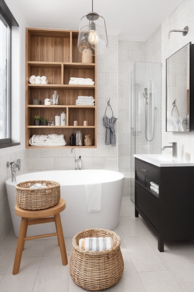 stylish bathroom storage solutions