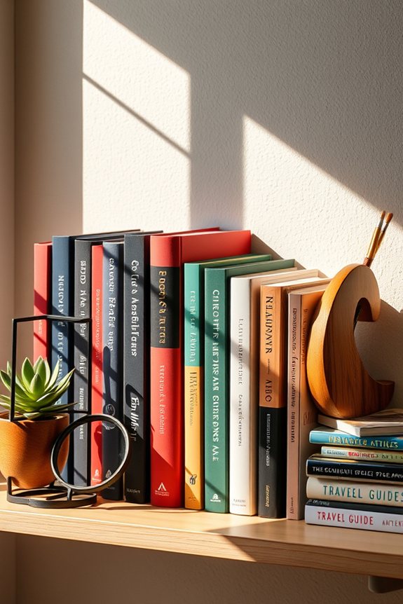 stylish bookshelf organization tools