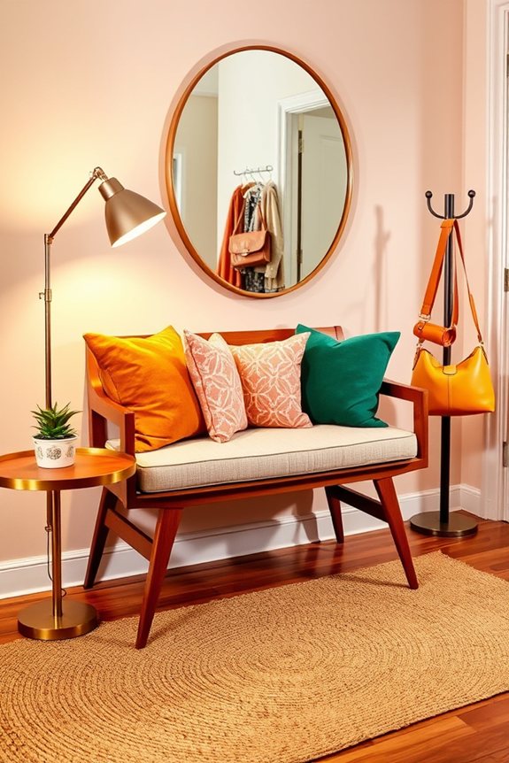 stylish comfortable entryway seating