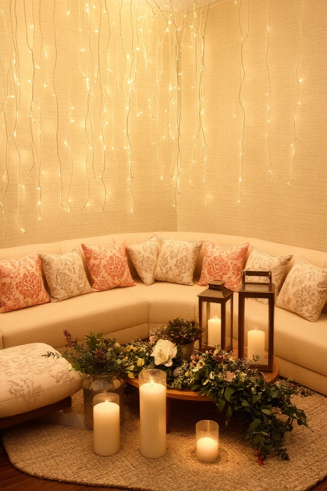 stylish comfortable lounge setting