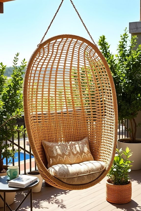 stylish comfortable woven relaxation