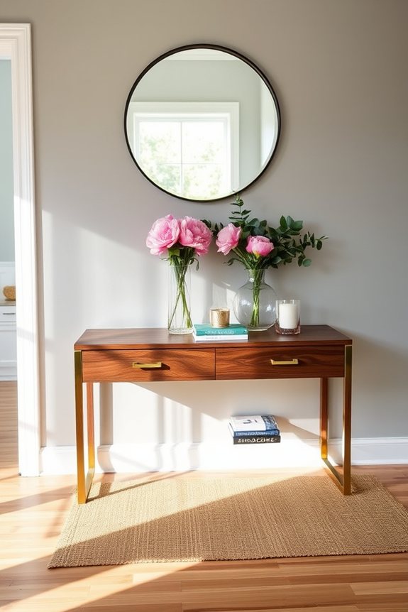 stylish entryway console table