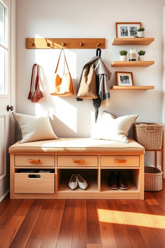 stylish functional entryway storage