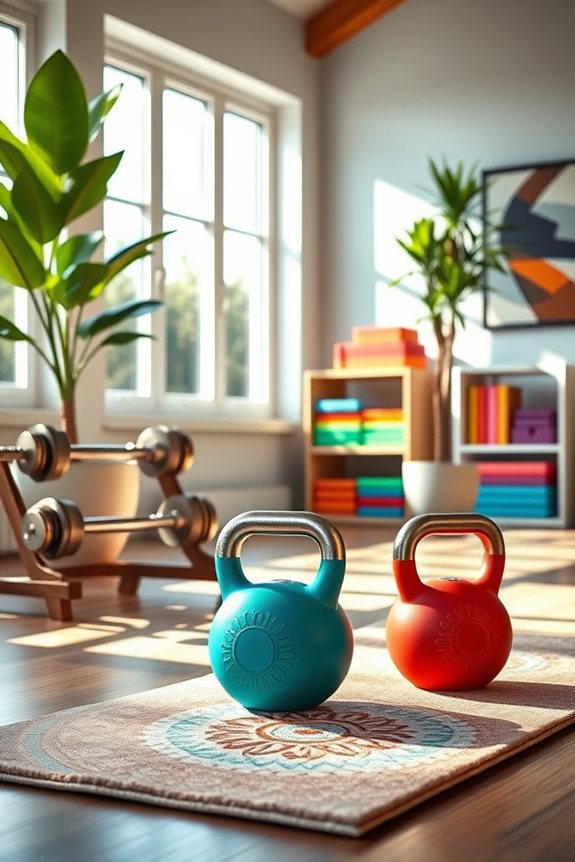 stylish functional fitness decor
