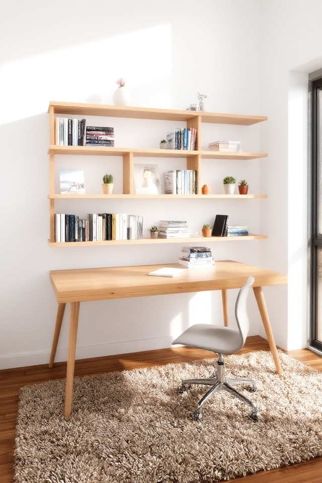 stylish functional office shelving