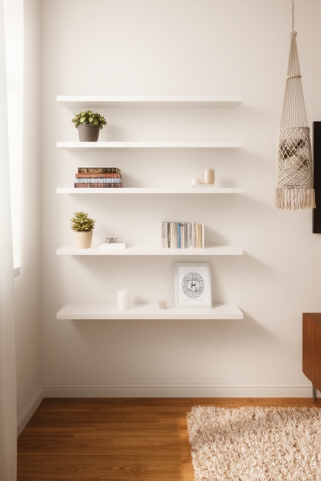 stylish functional space saving shelves