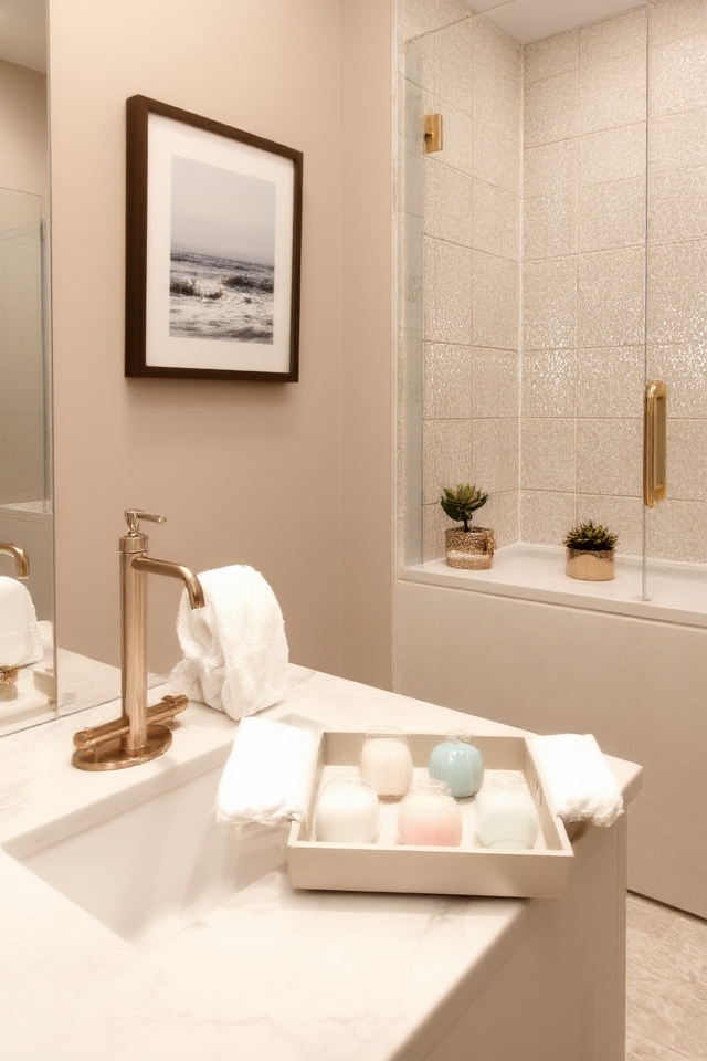 stylish guest bathroom accessories