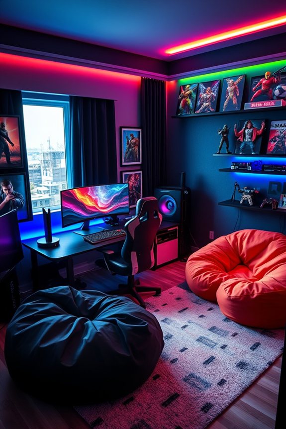 stylish immersive gaming environment