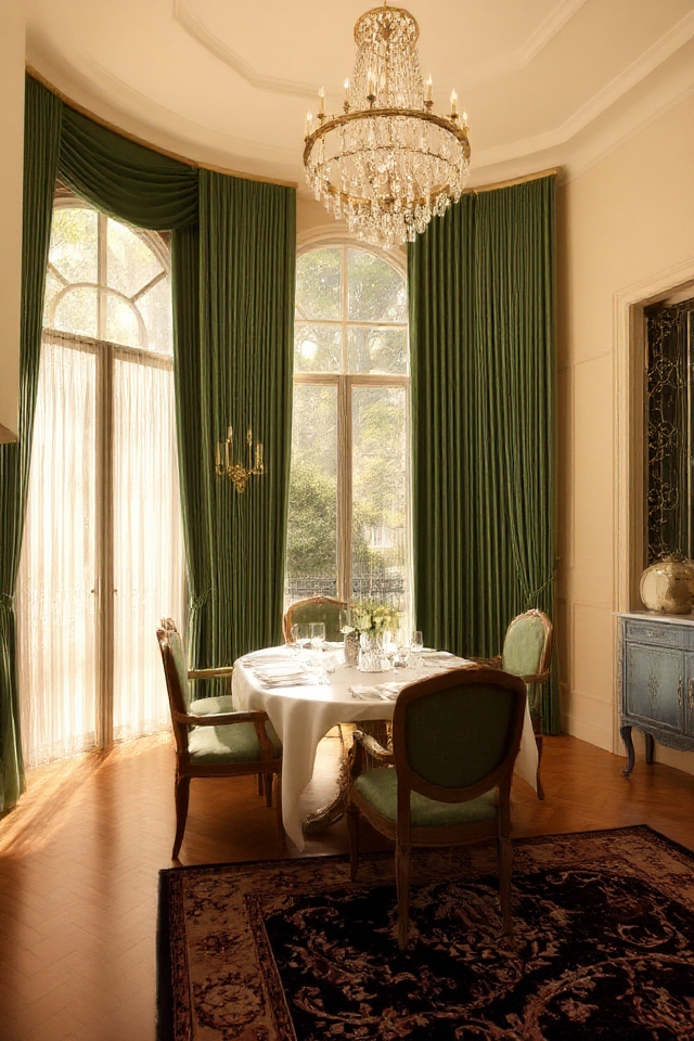 stylish layered window treatments