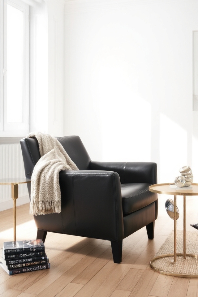 stylish leather comfort chair