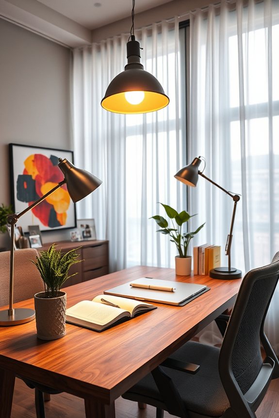 stylish lighting enhances productivity