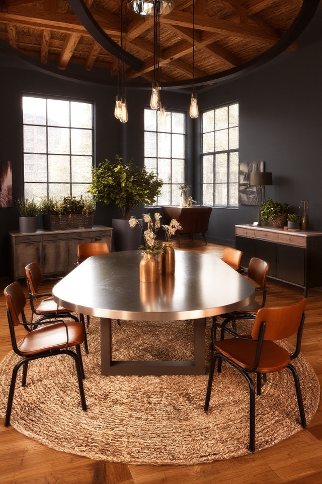 stylish metal industrial decor